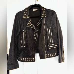 Vici Black Studded Women's Jacket